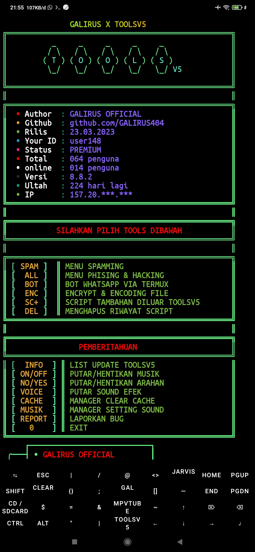 Menu Awal